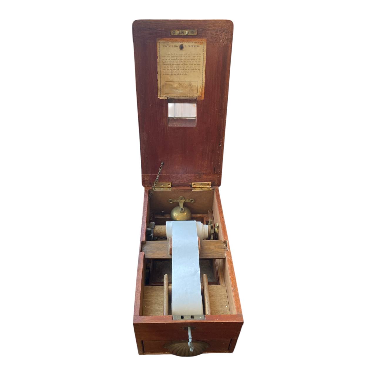 Antique Gledhill & Halifax Till Shop Till With Key Working Bell Haberdashery