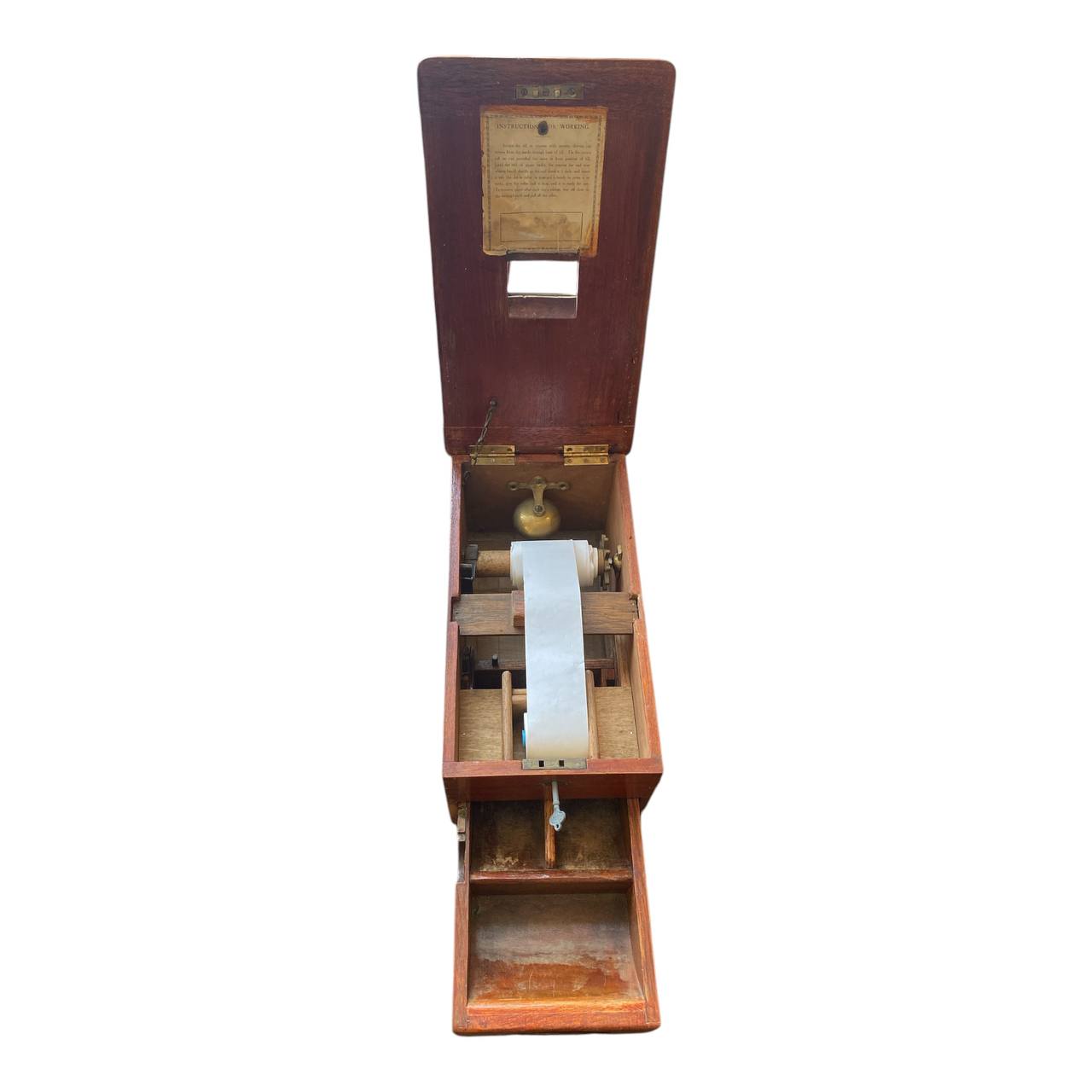 Antique Gledhill & Halifax Till Shop Till With Key Working Bell Haberdashery
