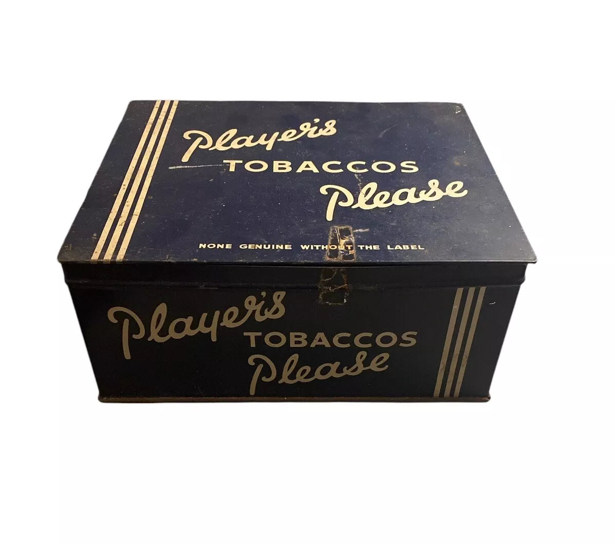 Original Players Please Metal Tobacco Tin