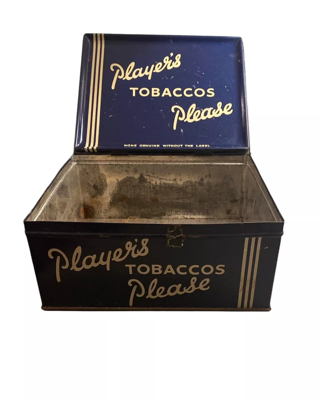 Original Players Please Metal Tobacco Tin