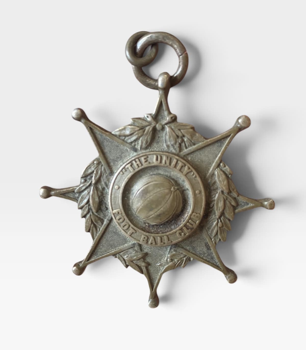 Rare Antique 1877 Birmingham Challenge Cup Silver Winners Medal J.Brown Football