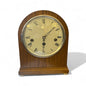 Comitti of London Regency Mahogany 8-Day Arch Top Bell Strike Mantel Clock