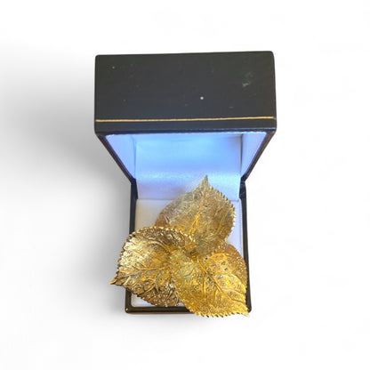 Christian Dior Grosse Brooch Gold Colour Signed Grosse Germany 1965