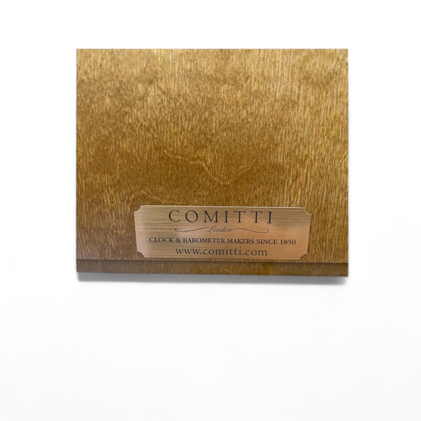 Comitti of London Regency Mahogany 8-Day Arch Top Bell Strike Mantel Clock