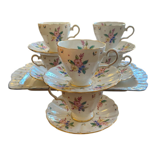 Jackson and Gosling Grosvenor China Bouquet A630 China Tea Set For 6 Persons