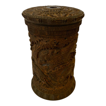 Wooden Vintage Cigarette Box Height 10 cm