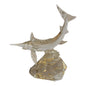 Neil Harris Crystal Marlin Sculpture / Paperweight, Signed, 1992