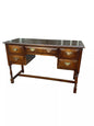 Vintage LIGHT OAK OFFICE WRITING DESK COMPUTER TABLE