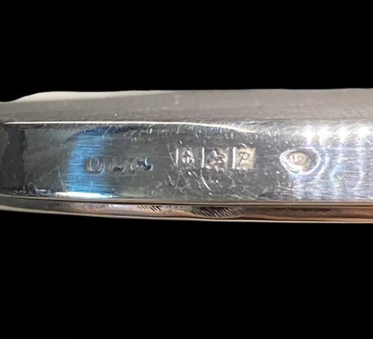 Vintage c1964 Sterling Silver Hand Held Mirror and Hair Brush Set